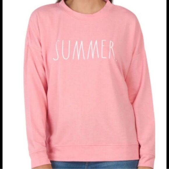 Rae Dunn Tops - Rae Dunn Pink 'Summer' Sweatshirt